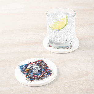 Patriotic Stone Coaster