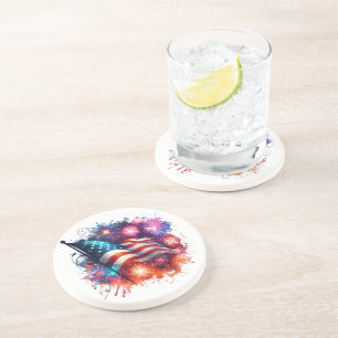 Patriotic Stone Coaster
