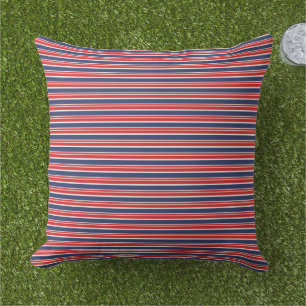 Patriotic Stripes Outdoor Pillow