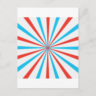 Patriotic Stripes Postcard