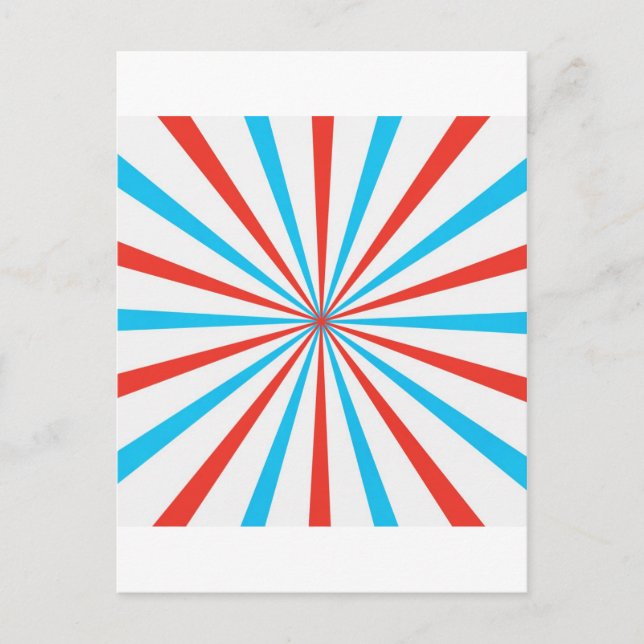 Patriotic Stripes Postcard (Front)