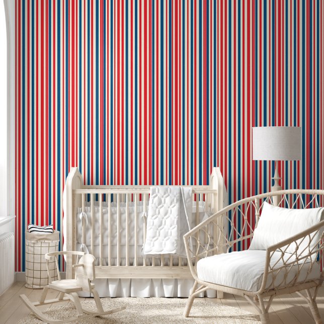 Patriotic Stripes Wallpaper (Kids)
