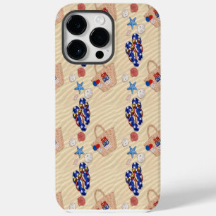 PATRIOTIC SUMMER FLIP FLOPS SUNGLASSES iPhone 14 PRO MAX CASE