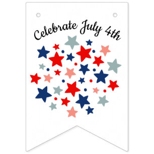 Patriotic Summer July 4th bunting