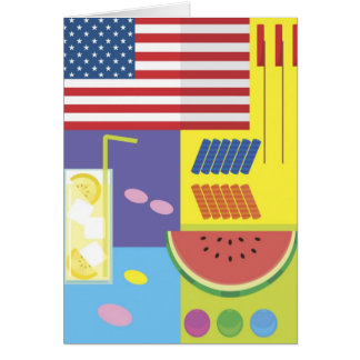 Patriotic Summer Picnic Card - customise!