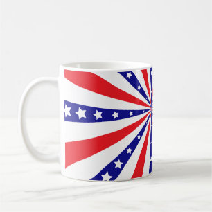 Patriotic Sun Burst Coffee Mug
