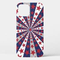 Patriotic Sunburst: American Flag Artwork