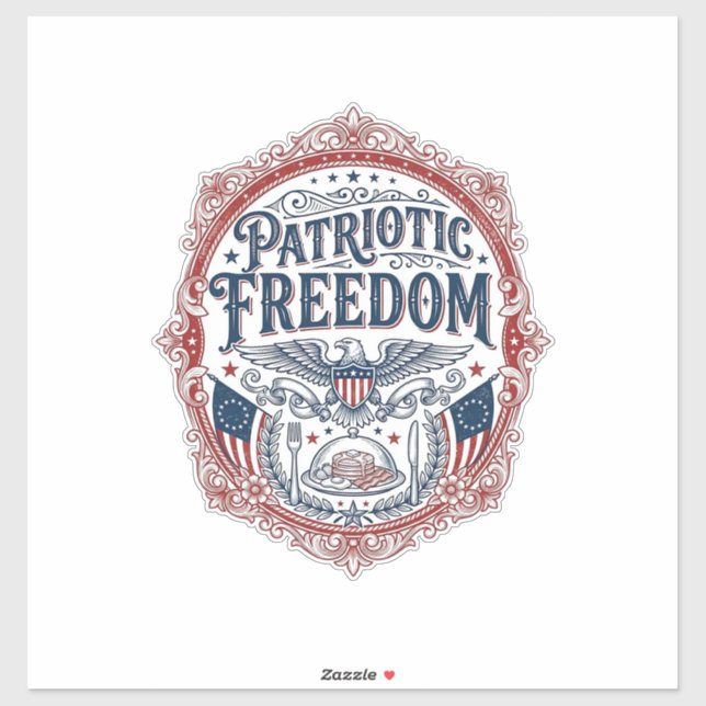 Patriotic Sunday Brunch Vector Graphic Tee_1 (Sheet)