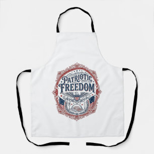 Patriotic Sunday Brunch Vector Graphic Tee_1 Apron