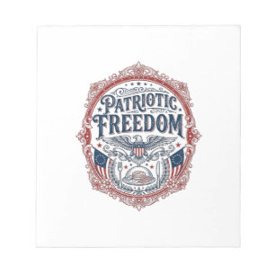 Patriotic Sunday Brunch Vector Graphic Tee_1 Notepad