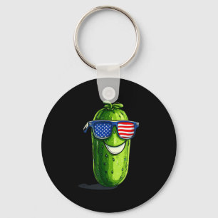 Patriotic Sungles Pickle Costume For Funny Pickles Key Ring