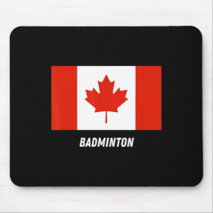 Patriotic Support Badminton Canada Team Sport Cana Mouse Pad