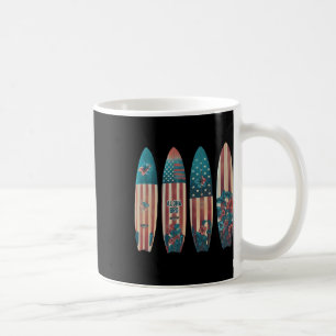 Patriotic Surfboards Surfing Surfboarder Surfer 4t Coffee Mug