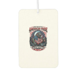 Patriotic Swamp Monster Old Glory Horror Monster P Car Air Freshener