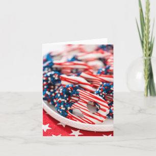 Patriotic sweets thank you card
