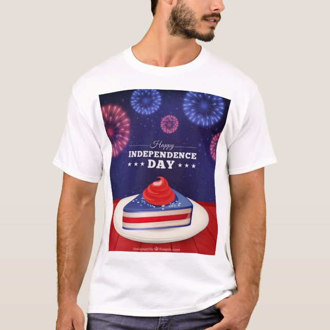 Patriotic T-Shirt Design for Independence Day (Front)