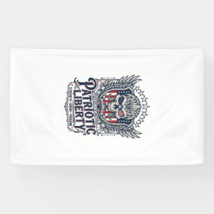 Patriotic Tactical Eagle Skull Military Inspired S Banner