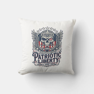Patriotic Tactical Eagle Skull Military Inspired S Cushion
