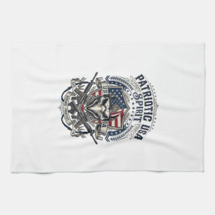 Patriotic Tactical Eagle Skull Military Inspired S Tea Towel