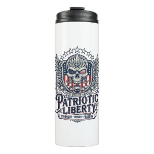 Patriotic Tactical Eagle Skull Military Inspired S Thermal Tumbler