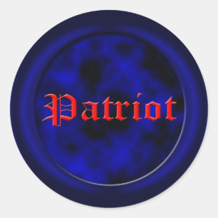 Patriotic tea party USA Classic Round Sticker