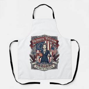 Patriotic Teacher Vector Graphic Tee_1 Apron