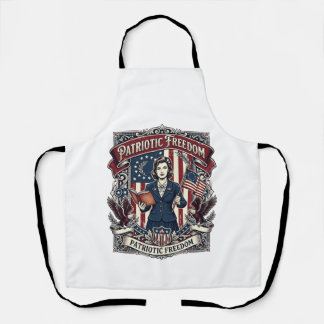 Patriotic Teacher Vector Graphic Tee_1 Apron