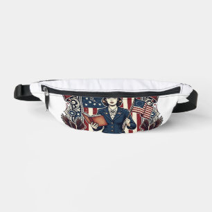 Patriotic Teacher Vector Graphic Tee_1 Bum Bags