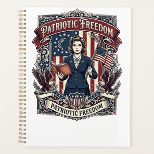 Patriotic Teacher Vector Graphic Tee_1 Planner