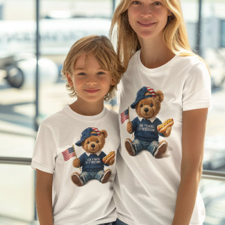 Patriotic Teddy Bear| 250 Years of Freedom  T-Shirt
