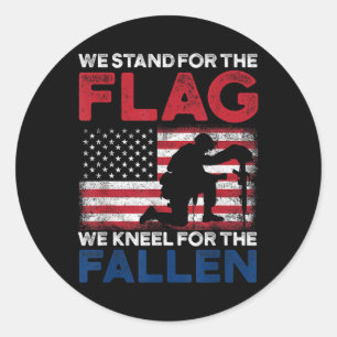 Patriotic Tee. Memorial Day Patriotic Apparel Classic Round Sticker