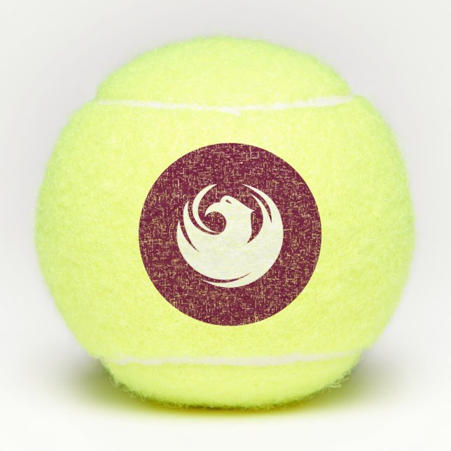 Patriotic Tennis Ball with Flag of Phoenix City (Front)