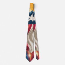 Patriotic Texas Flag Necktie – Red, White & Blu