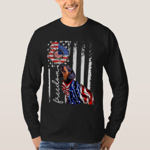 Patriotic Th Of July Weiner Dachshund Dog Freedom T-Shirt