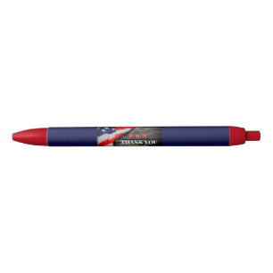 Patriotic Thank you Black Ink Pen