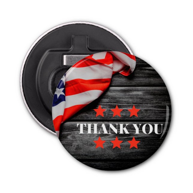 Patriotic Thank you   Bottle Opener (Front)