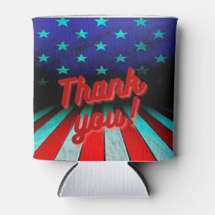 Patriotic Thank you! Can Cooler