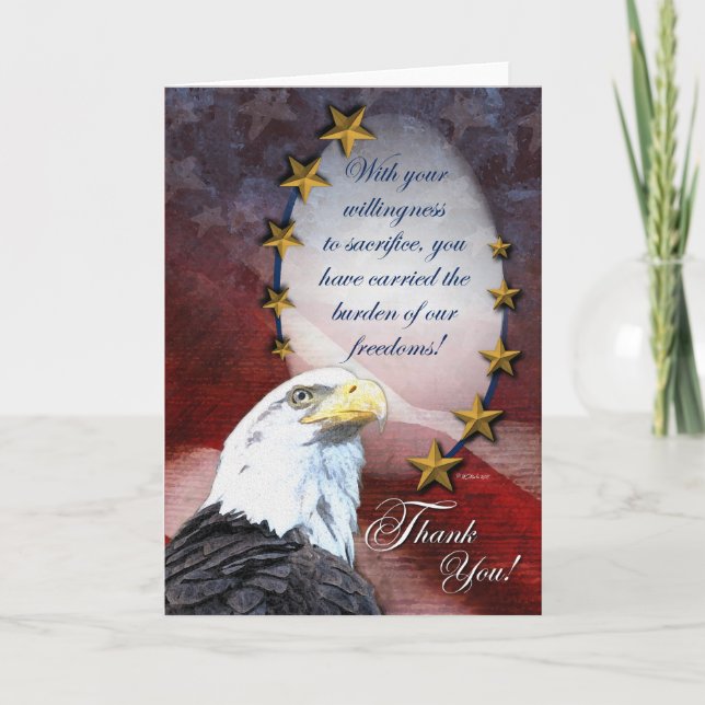 Patriotic Thank You Card (Front)