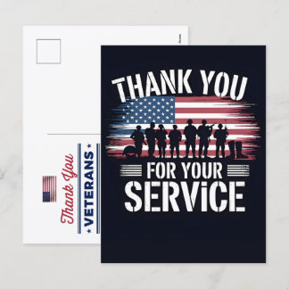 Patriotic Thank You Card for Veterans 2026
