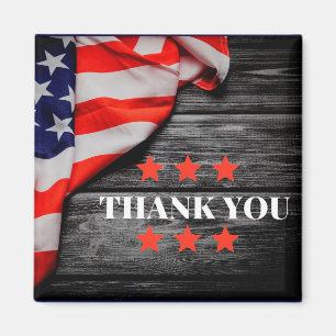 Patriotic Thank you Magnet