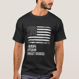 Patriotic Thanksgiving Grandpa Official Turkey Car T-Shirt