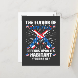 Patriotic The Flavor of Patriotism Postcard