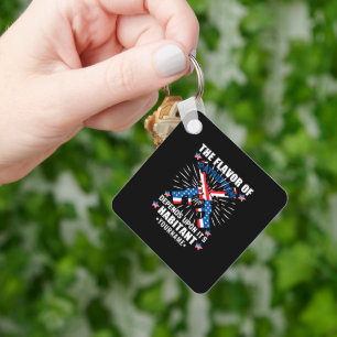 Patriotic The Flavour of Patriotism Key Ring