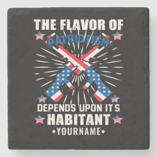 Patriotic The Flavour of Patriotism Stone Coaster