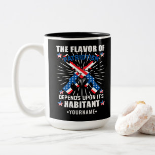 Patriotic The Flavour of Patriotism Two-Tone Coffee Mug