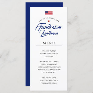 Patriotic Themed   Political Style Dinner Menu