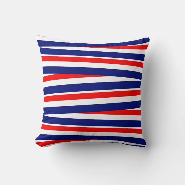 Patriotic Throw Pillow  (Front)