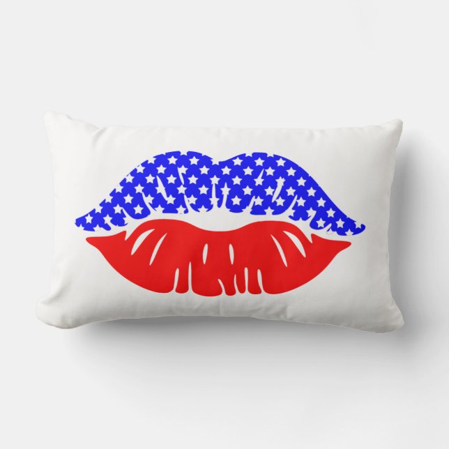 Patriotic Throw Pillow  (Front)