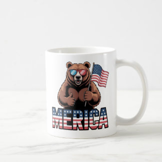 Patriotic Thumbs Up Bear Mug – Fun Americana 
