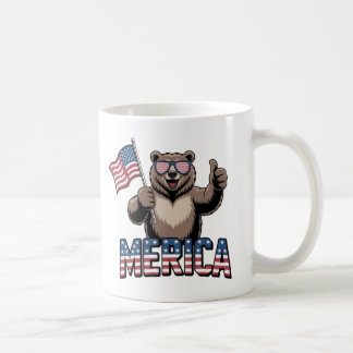 Patriotic Thumbs Up Bear Mug – Fun Americana 